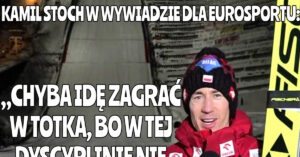 Kamil Stoch po konkursie w Sapporo