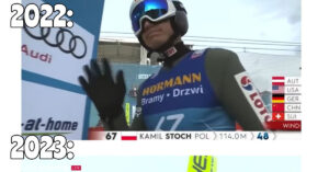 Kamil Stoch w Innsbrucku 2022 vs 2023