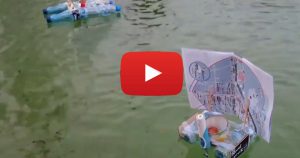 Polscy skoczkowie transportują jajka na drugą stronę basenu